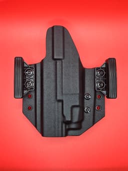 OWB (PANCAKE STYLE) LIGHT BEARING HOLSTER w/ NO WING LOOPS - product image